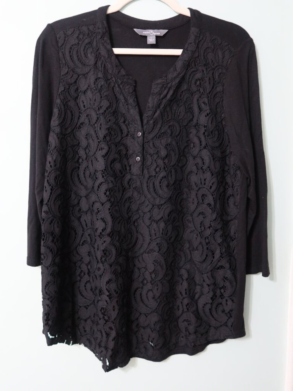 Market & Spruce Black Top L Like New
